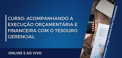 Curso: Acompanhando a Execução Orçamentária e Financeira com o Tesouro Gerencial.